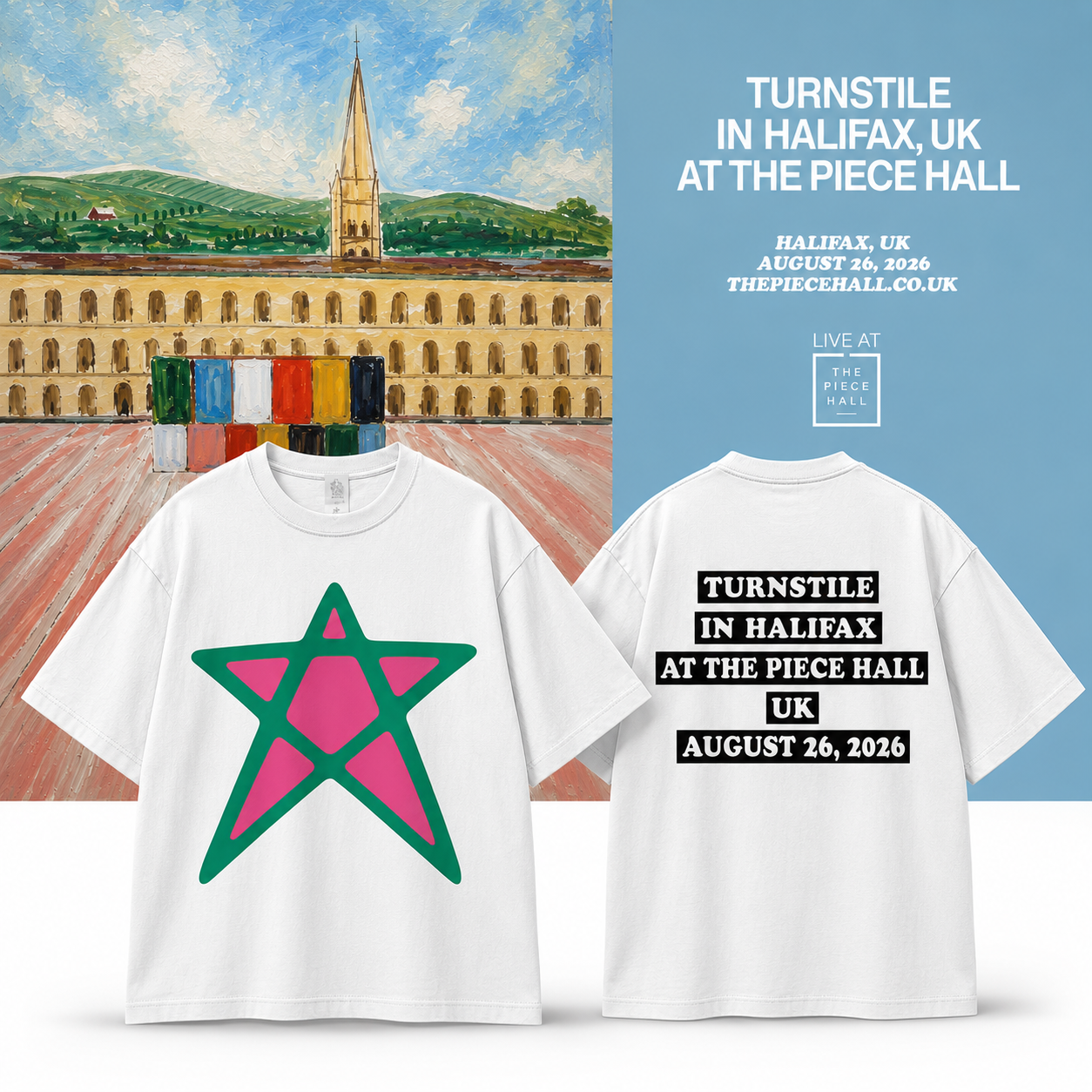 Turnstile August 26 2026 Halifax UK Exclusive T-Shirt