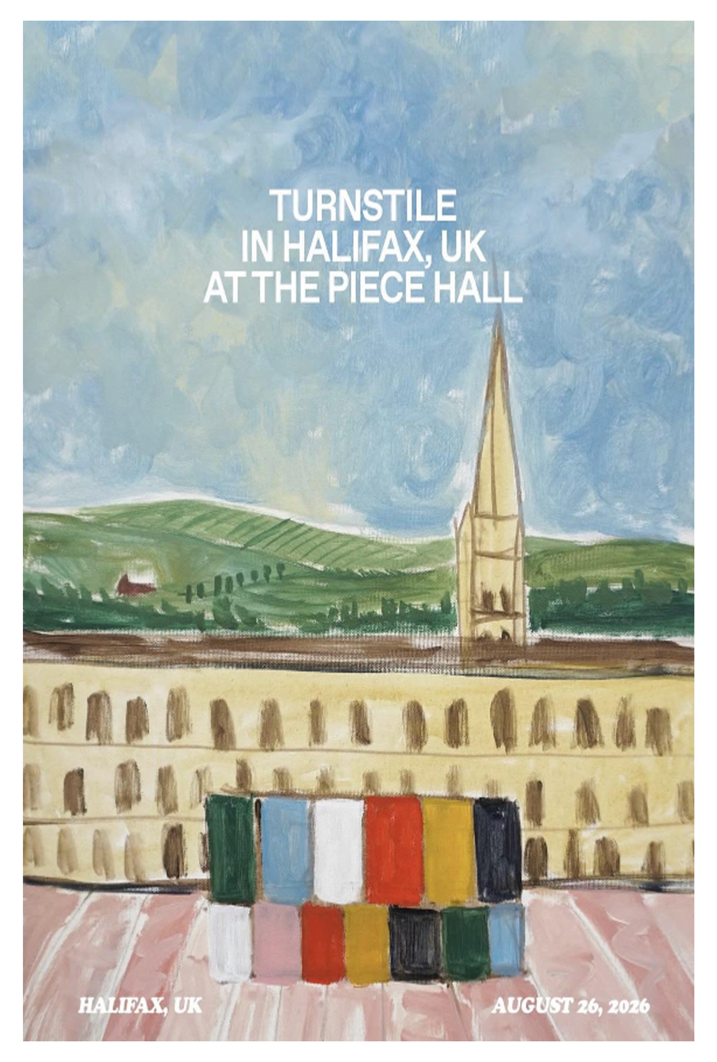 Turnstile August 26 2026 The Piece Hall Halifax UK Poster
