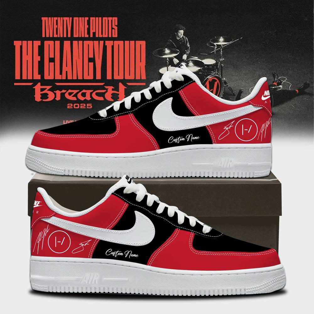 Twenty One Pilots Black Clancy Graphic Sneakers