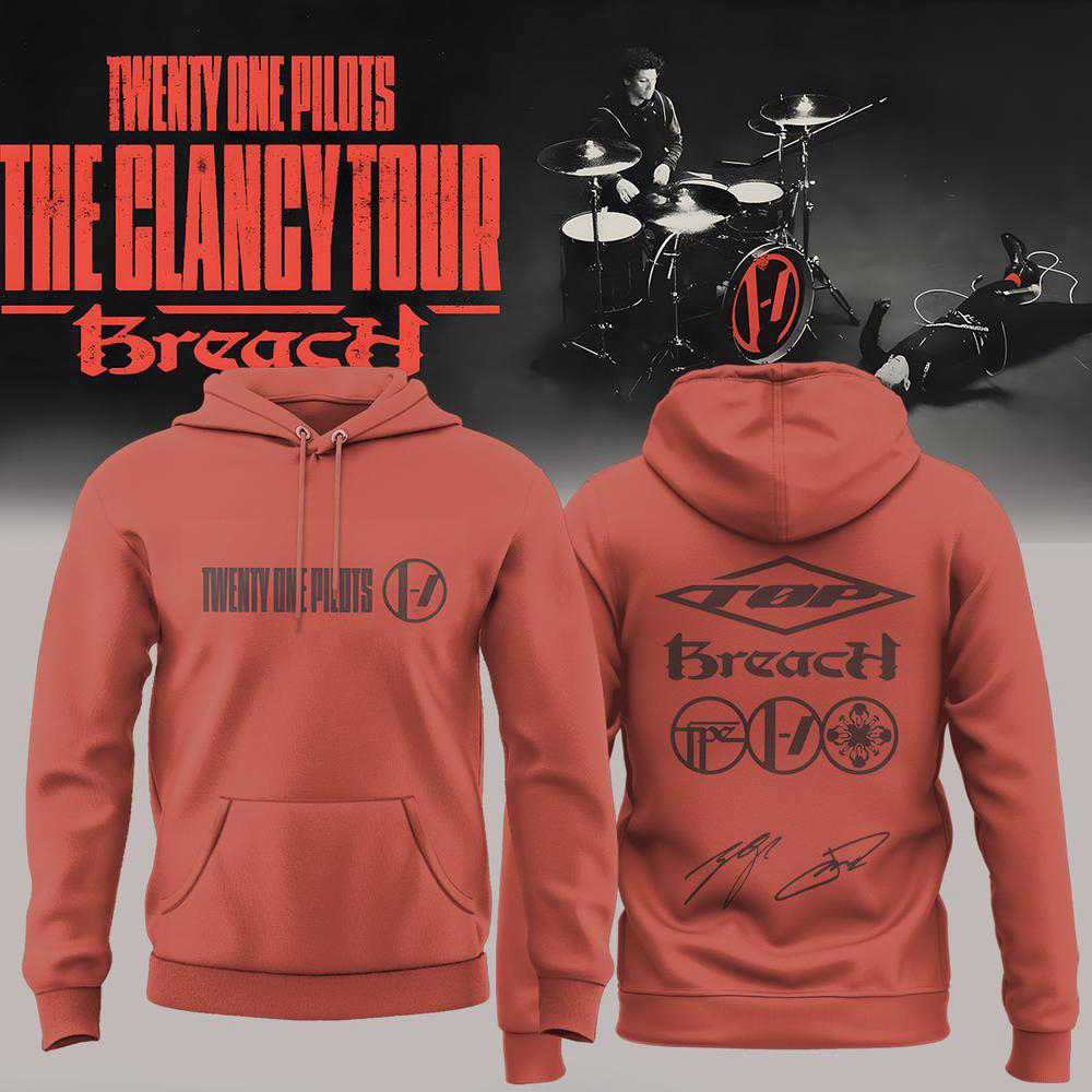 Twenty One Pilots Red Clancy Tour Hoodie for Fans