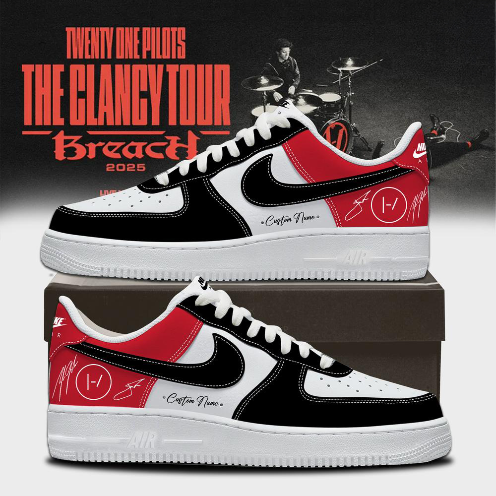 Twenty One Pilots Red Concert High Top Sneakers