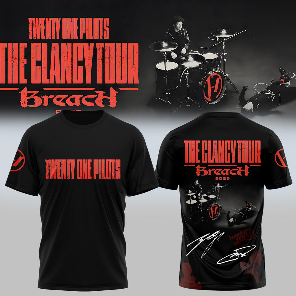 Twenty One Pilots The Clancy Tour Breach TShirt New Ver