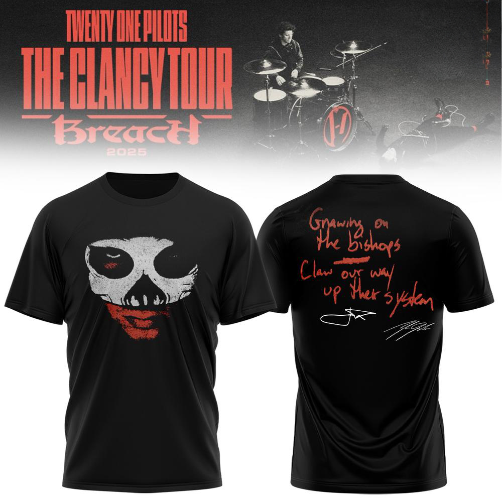 Twenty One Pilots The Clancy Tour Breach TShirt