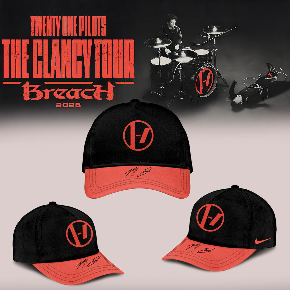 Twenty One Pilots Black and Red Clancy Tour Breach T Shirt
