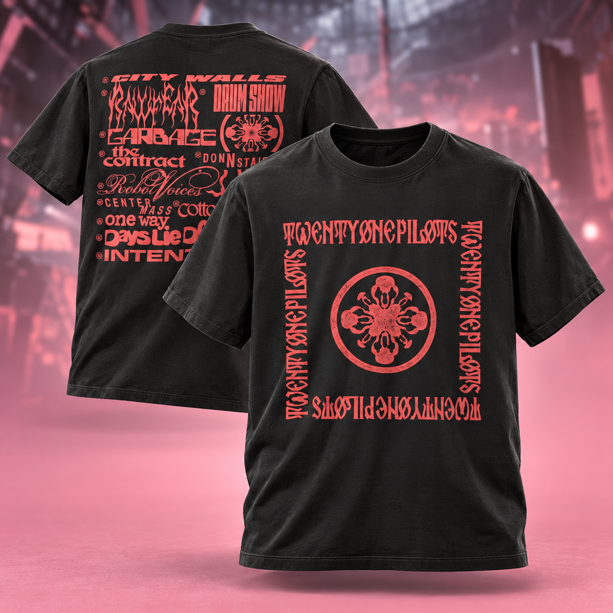 Twenty One Pilots Tracklist Logo TShirt