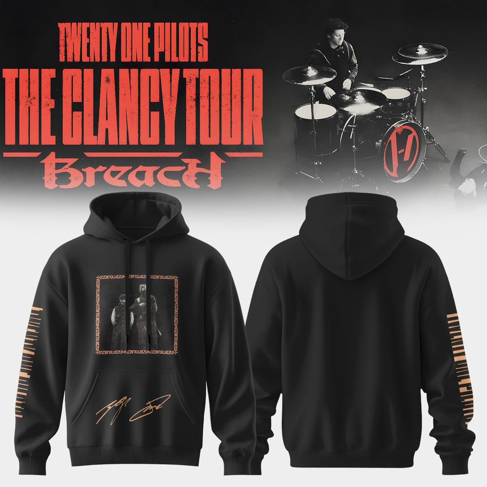 Twenty One Pilots Yellow Tour Hoodie Breach Fan Apparel