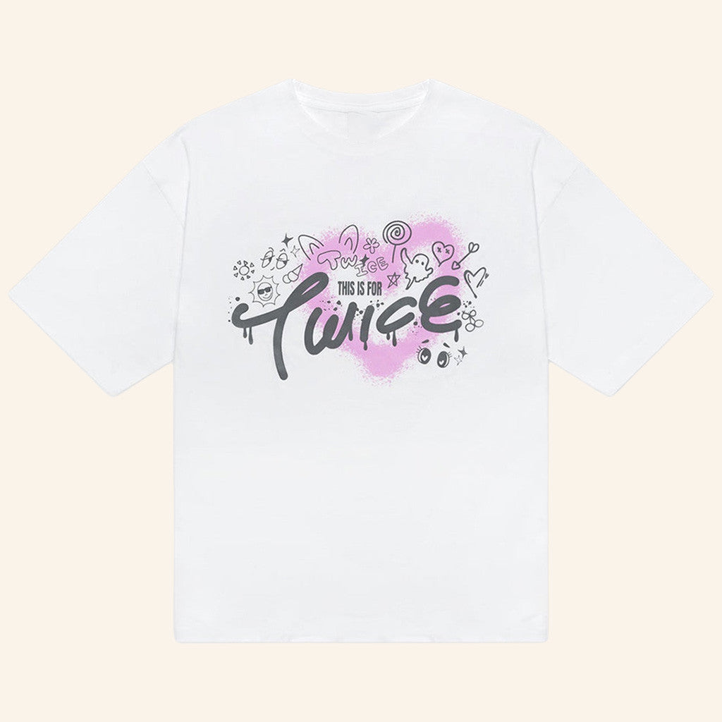 Twice Merch This Is For Twice White T-Shirt Best Christmas Gifts For Sister