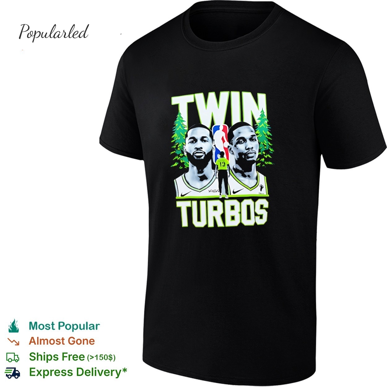 Twin Turbos Minnesota Timberwolves basketball shirt