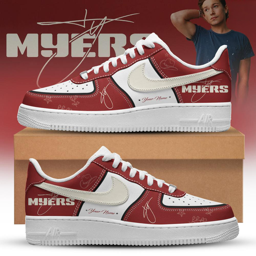 Ty Myers Red The Legal Tour Country Sneakers