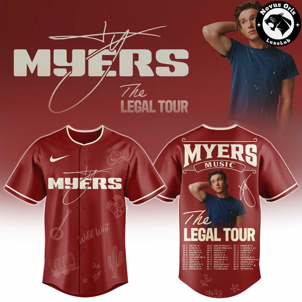 Ty Myers The Legal Tour 2026 Baseball Jersey 1 - Unicasport Ty Myers The Legal Tour 2026 Baseball Jersey