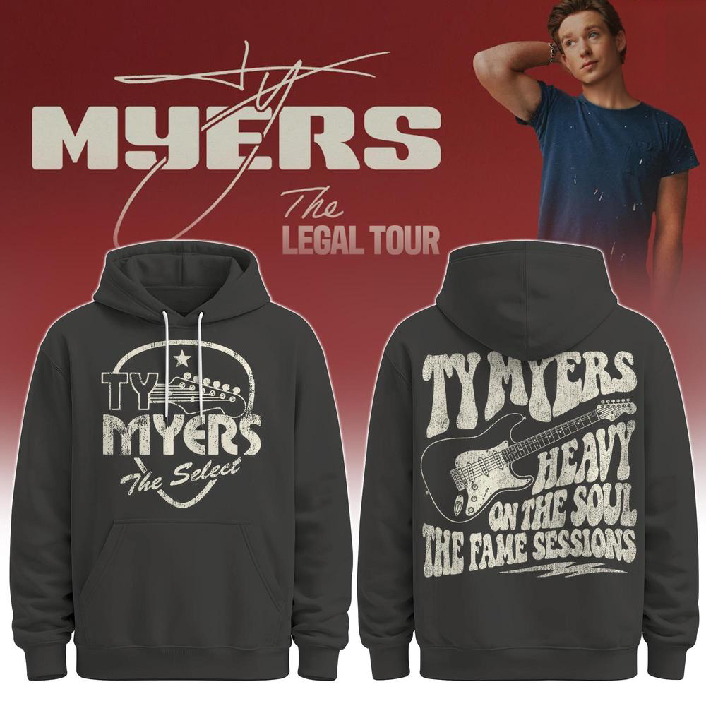Ty Myers The Legal Tour 2026 Black Country Hoodie