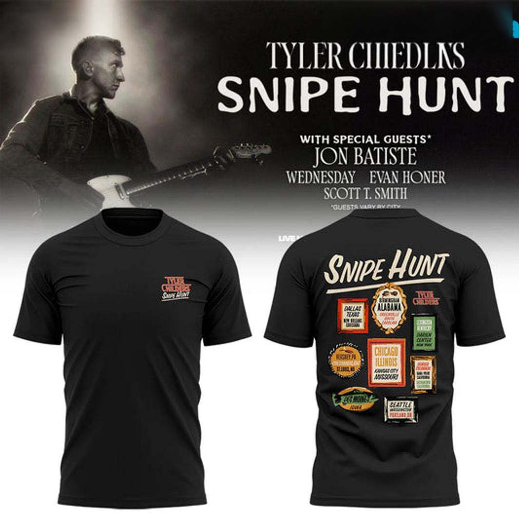 Tyler Childers Black Snipe Hunt Tour T Shirt