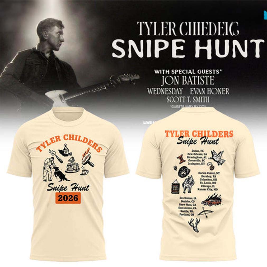 Tyler Childers Cream 2026 Concert Graphic T Shirt