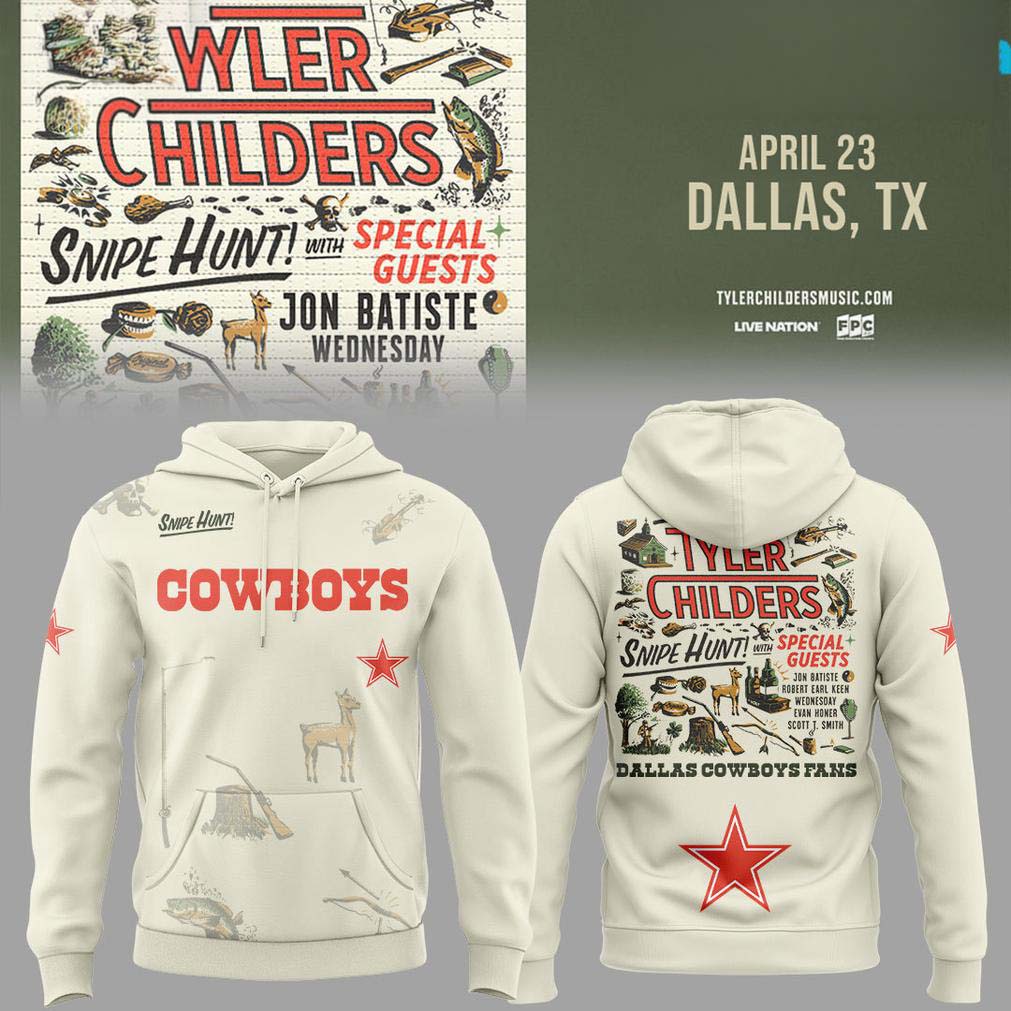 Tyler Childers Cream Dallas Cowboys Hoodie