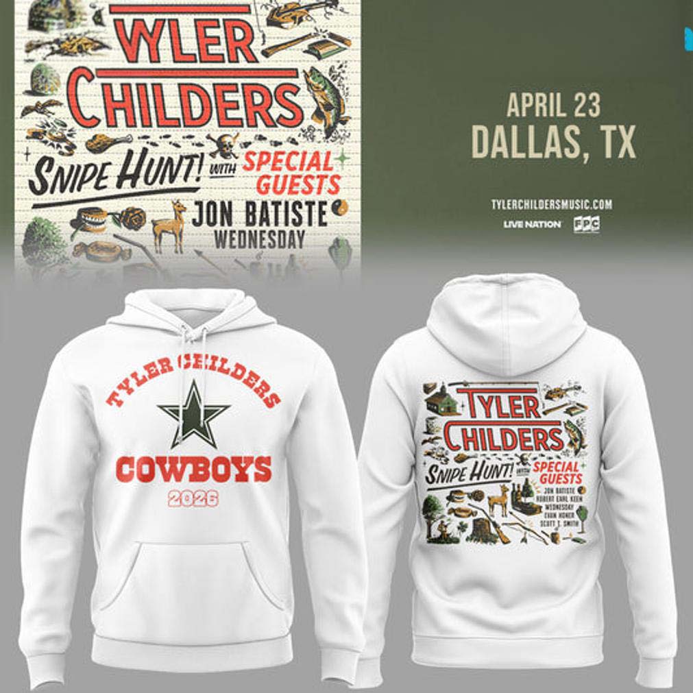 Tyler Childers White Snipe Hunt Concert Hoodie