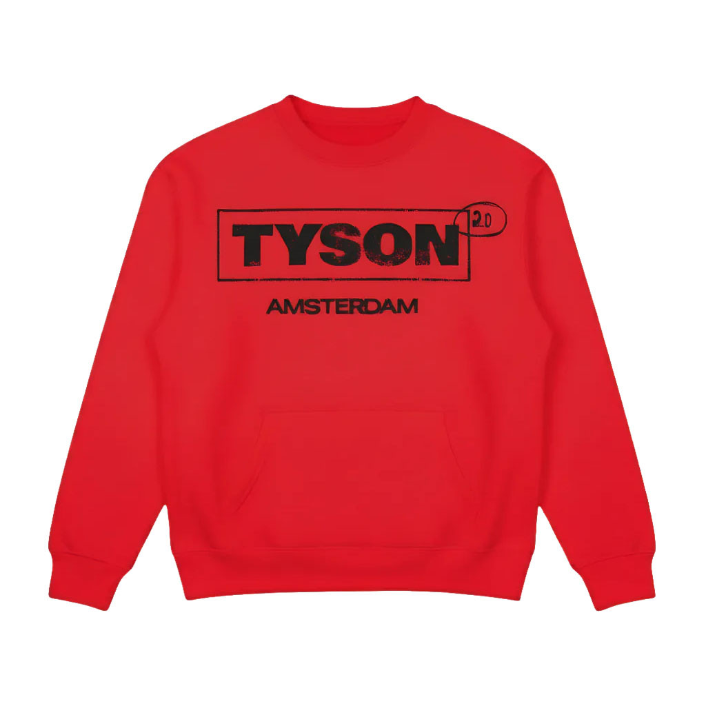 Tyson 20 Merch 2026 Tyson 20 Amsterdam Sweatshirt Red Athletic Streetwear Pullover Hoodie Gift for Boyfriend