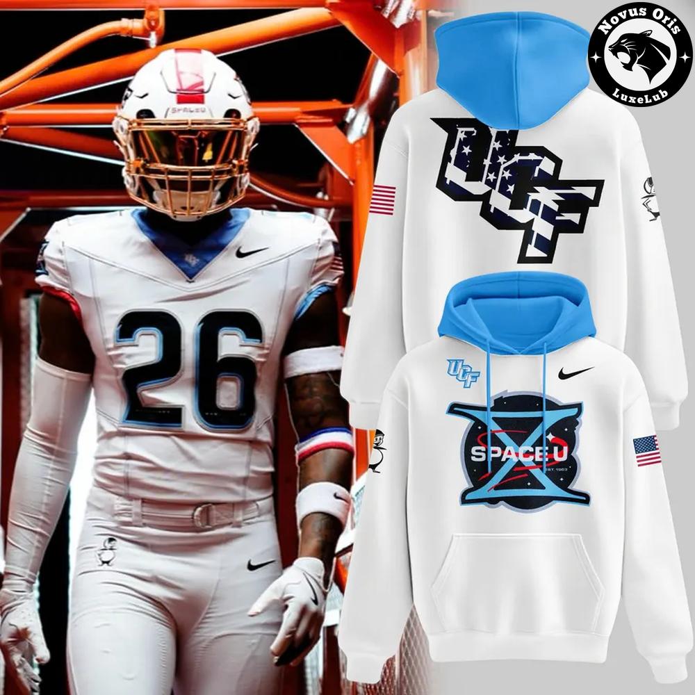 UCF Knights Property of SpaceU 2026 White Pullover Hoodie 1 - Unicasport UCF Knights Property of SpaceU 2026 White Pullover Hoodie
