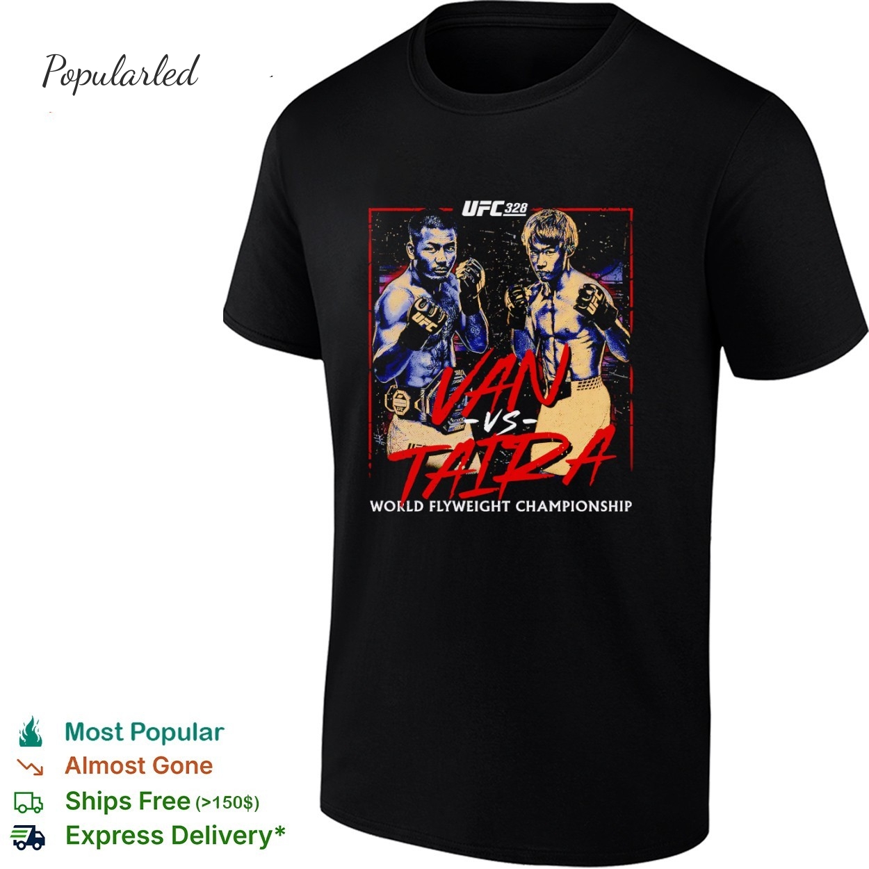 UFC 328 Van Vs. Taira Match Up shirt