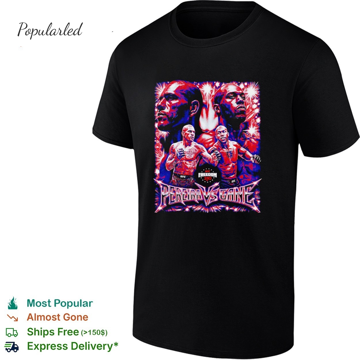 UFC Freedom 250 Alex Pereira Vs. Ciryl Gane Vintage Grunge shirt