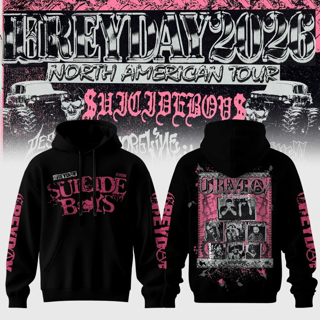 uicideboy Grey Day Tour 2026 Limited Edition Hoodie 