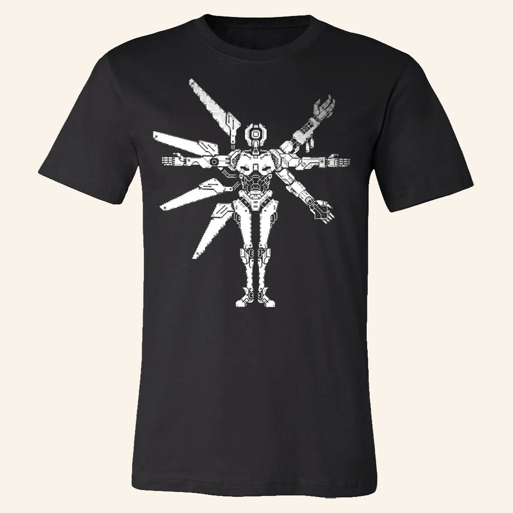 Ultrakill Merch 2026 Ultrakill V1 SchematicTShirtGood Gifts For Son
