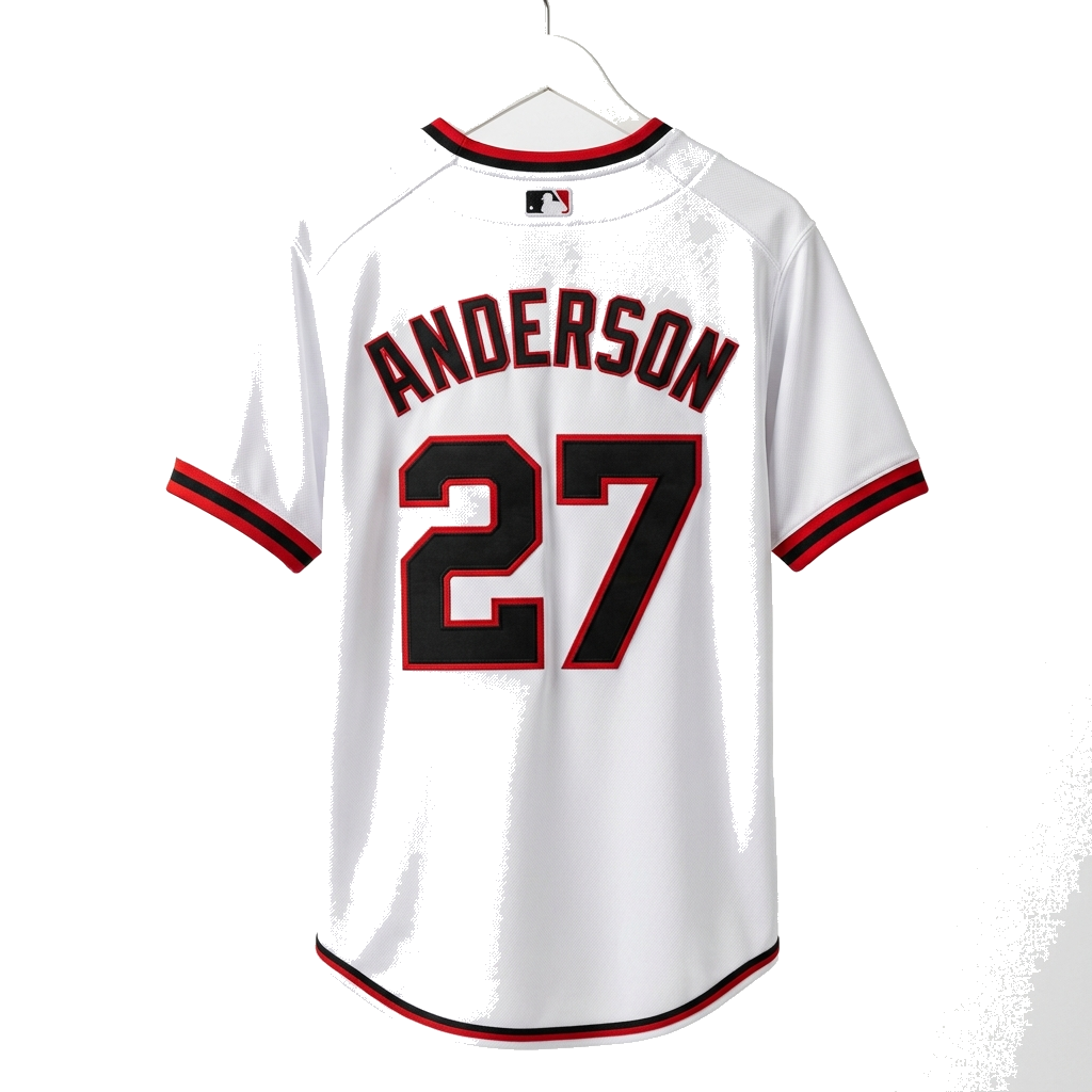 Custom White Jersey Back