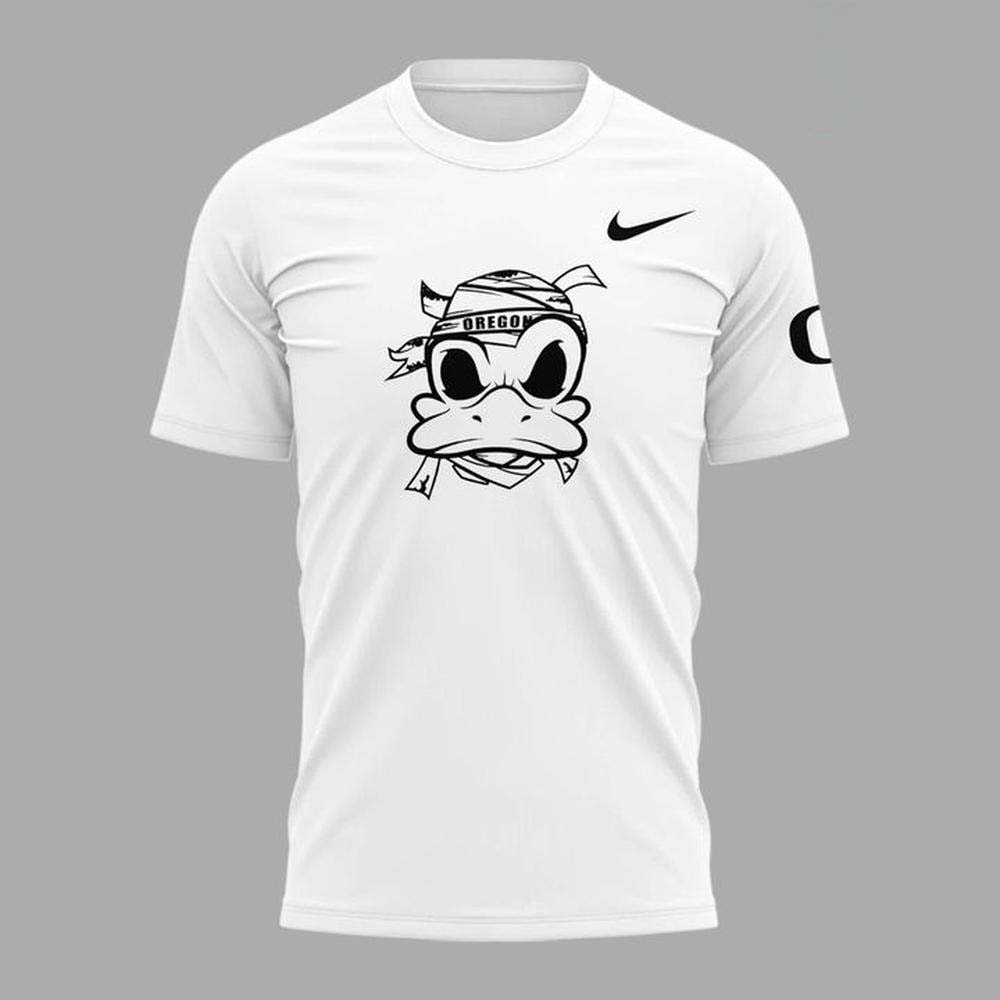 Unisex Oregon Ducks Spooky Season Mummy Short Sleeve TShirt - Image 3