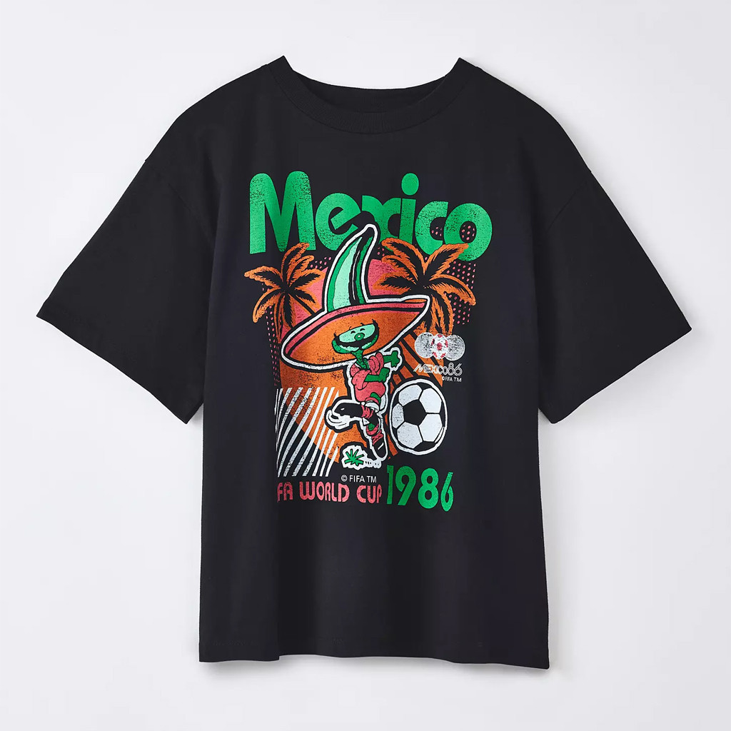 Urban Outfitters Merch 2026 World Cup Mexico '86 GraphicTShirtSoccer Fan Shirt Dad Gifts