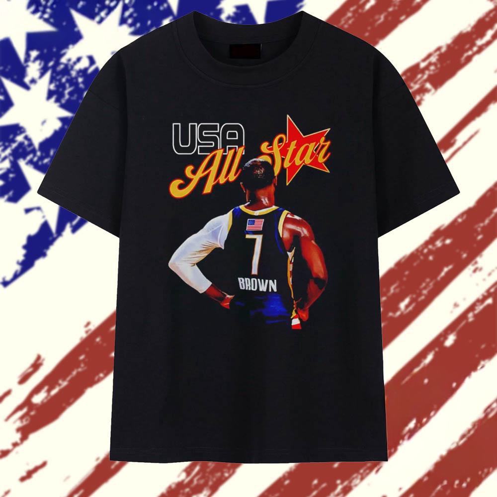 USA All Star 5X all Star JB Jaylen Brown graphic T Shirt Merch 2026