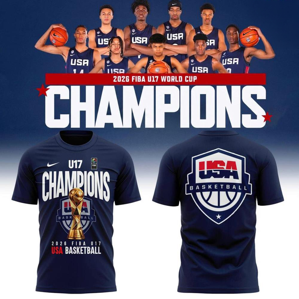USA Basketball Blue Championship Graphic T Shirt