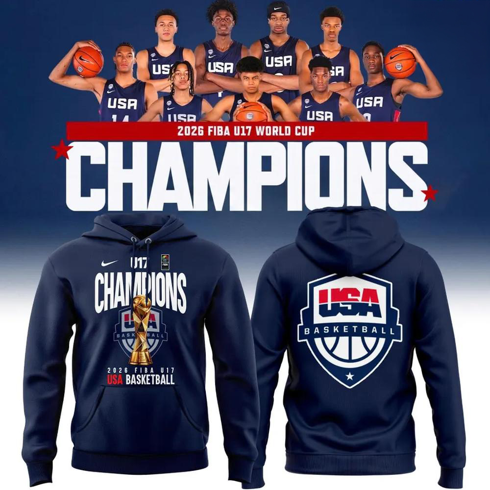USA Basketball FIBA U17 World Cup 2026 Blue Champions Hoodie