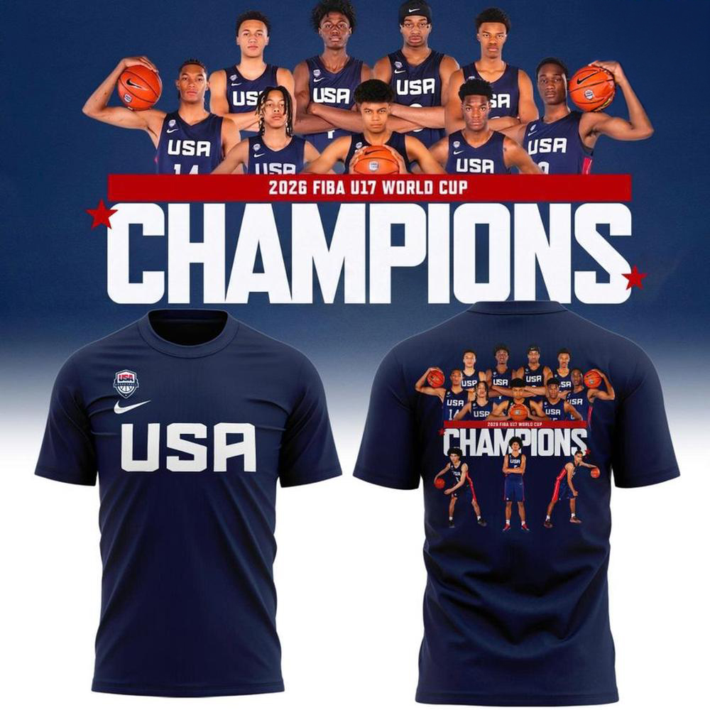 USA Basketball Navy and Red World Cup T Shirt