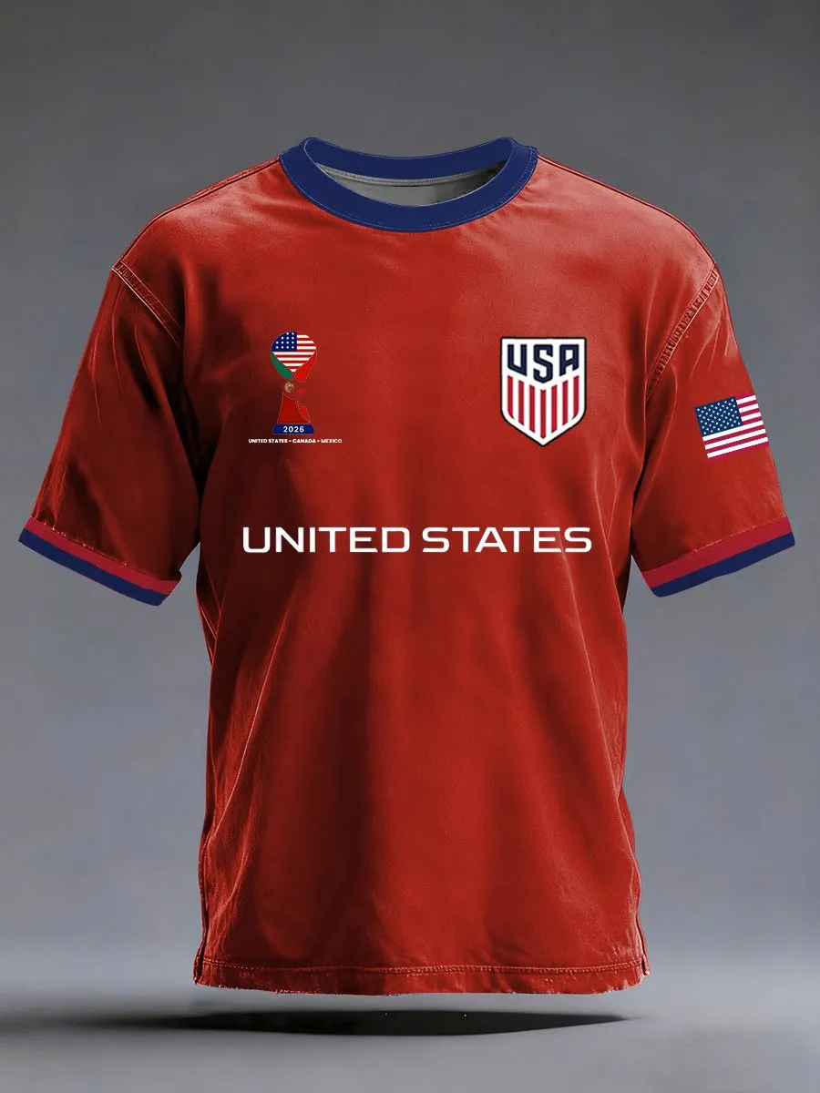 USA Soccer FIFA 2026 World Cup TShirt Soccer Lovers Mens Game Day Shirts Father Gifts Merch 2026 1