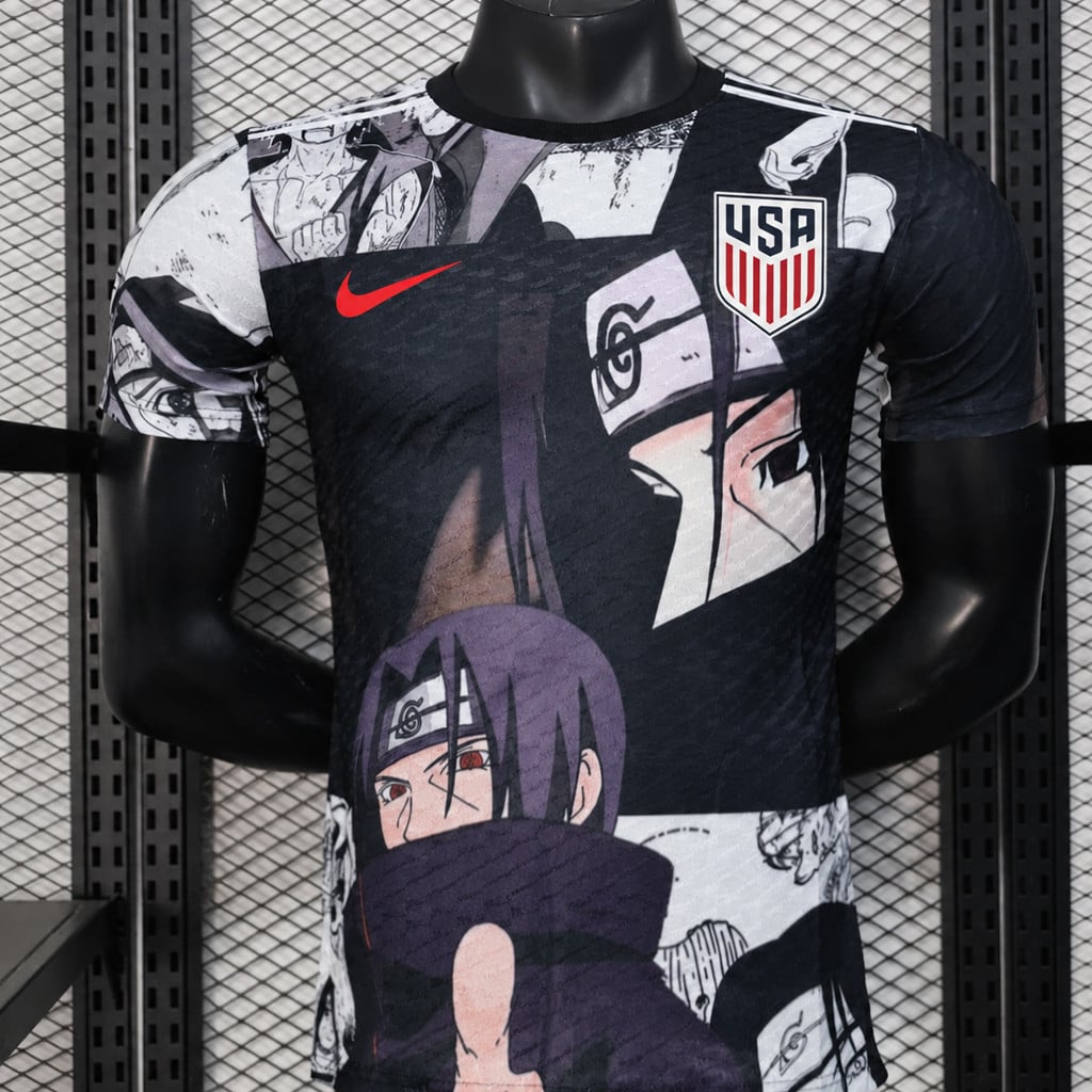 USA Soccer Team x Itachi Black White Soccer Jersey