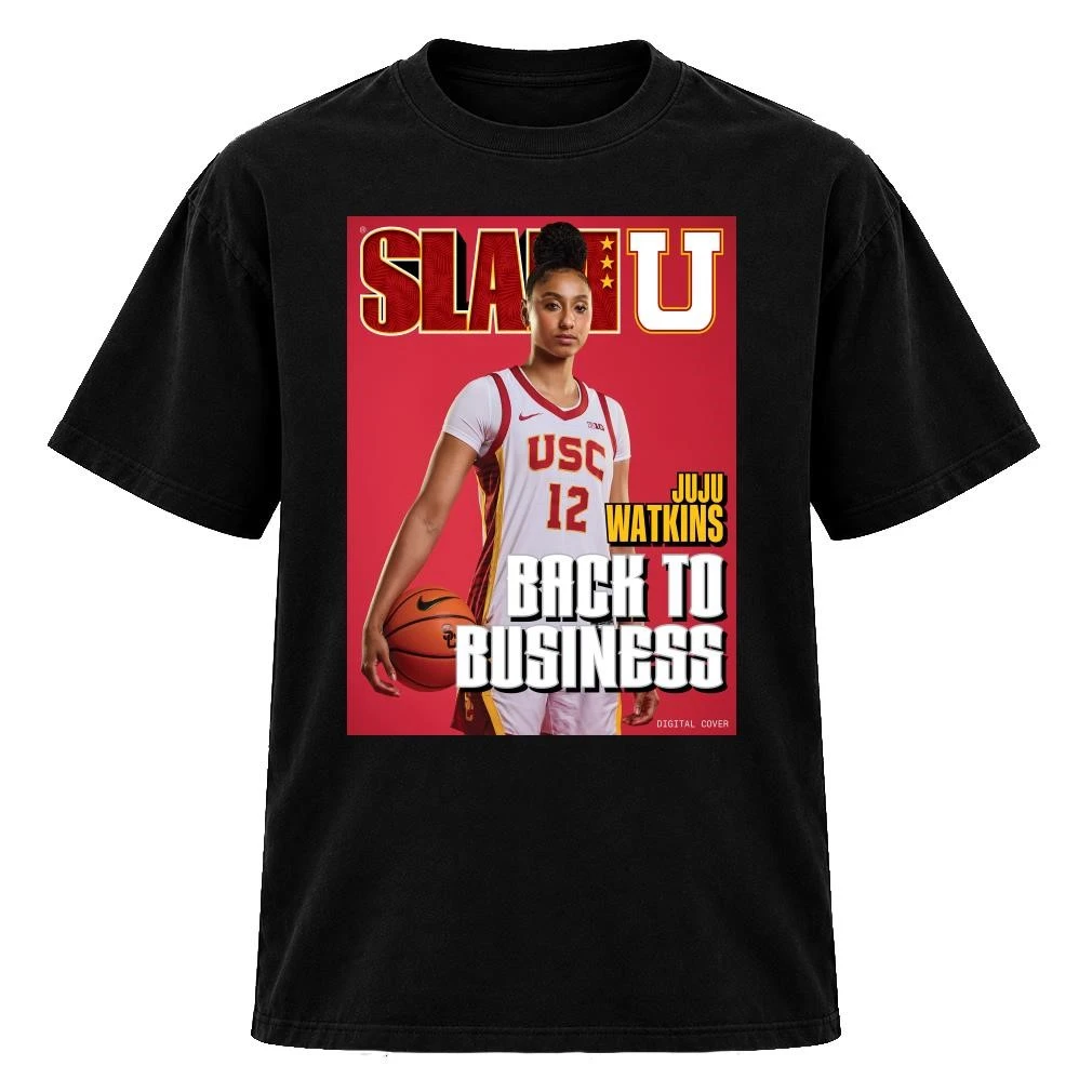 USC Trojans JuJu Watkins Slam U Back To Business Digital Cover Shirt