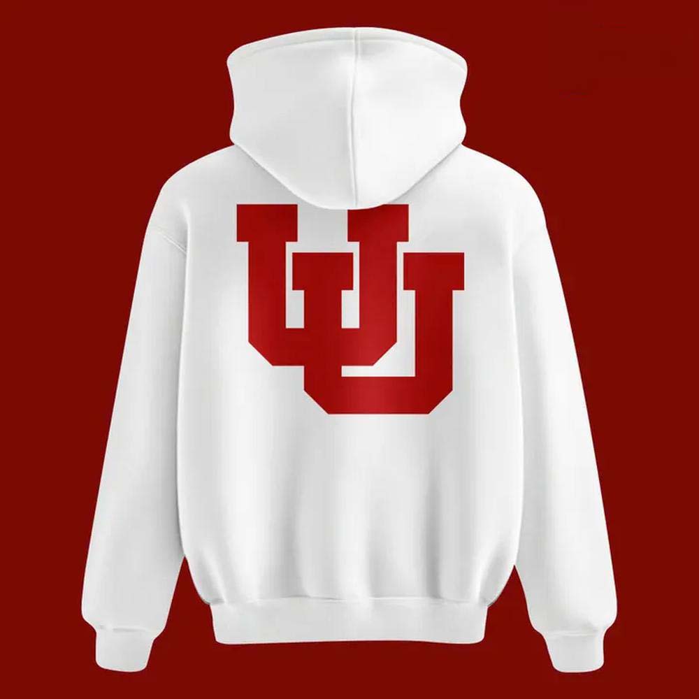 Utah Football We Are Utah Coach Morgan Scalley White Hoodie - Image 3