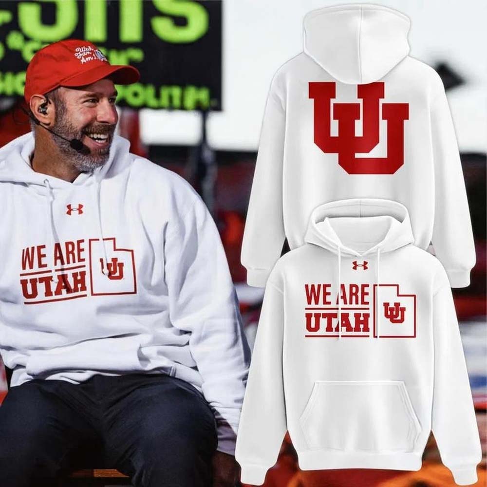 Utah Utes Football Coach Morgan Scalley We are Utah 2026 Hoodie