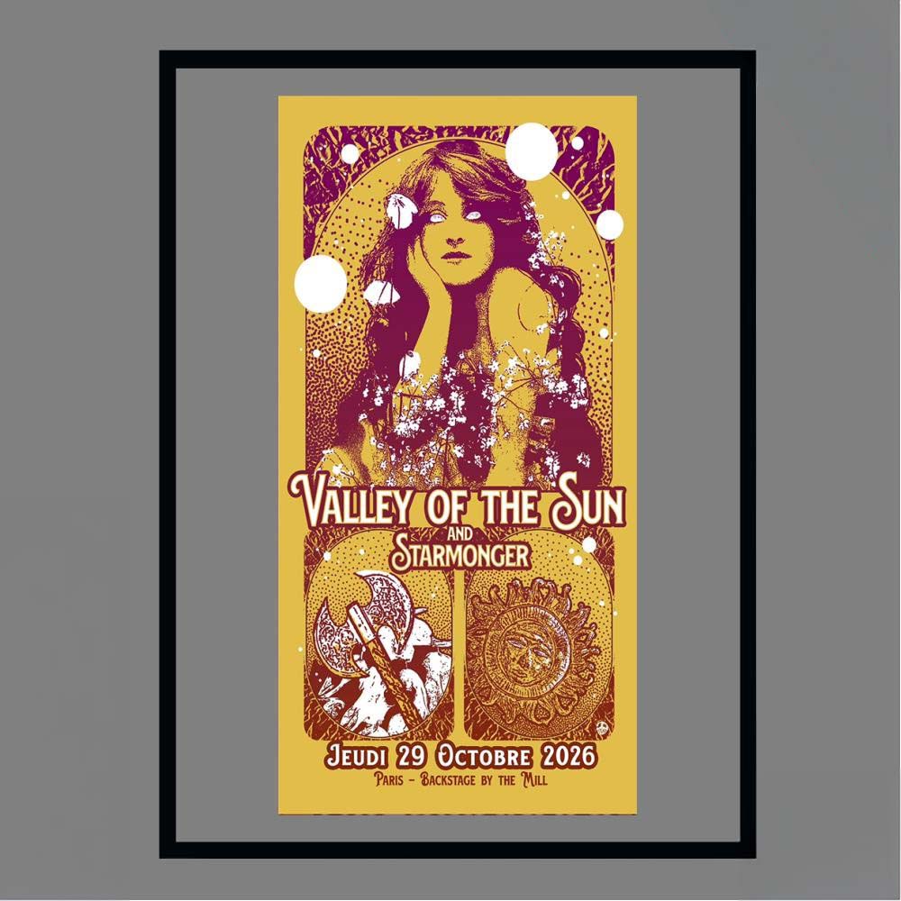 Valley of the Sun and Starmonger Jeudi 29 Octobre 2026 Paris Backstage by the Mill Poster