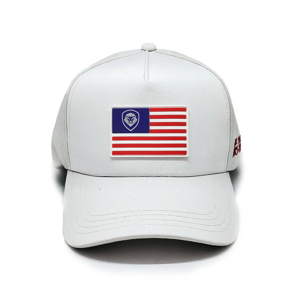 Valuetainment Merch USA Flag The Future Looks Bright White Hat Embroidered Patriotic Gifts