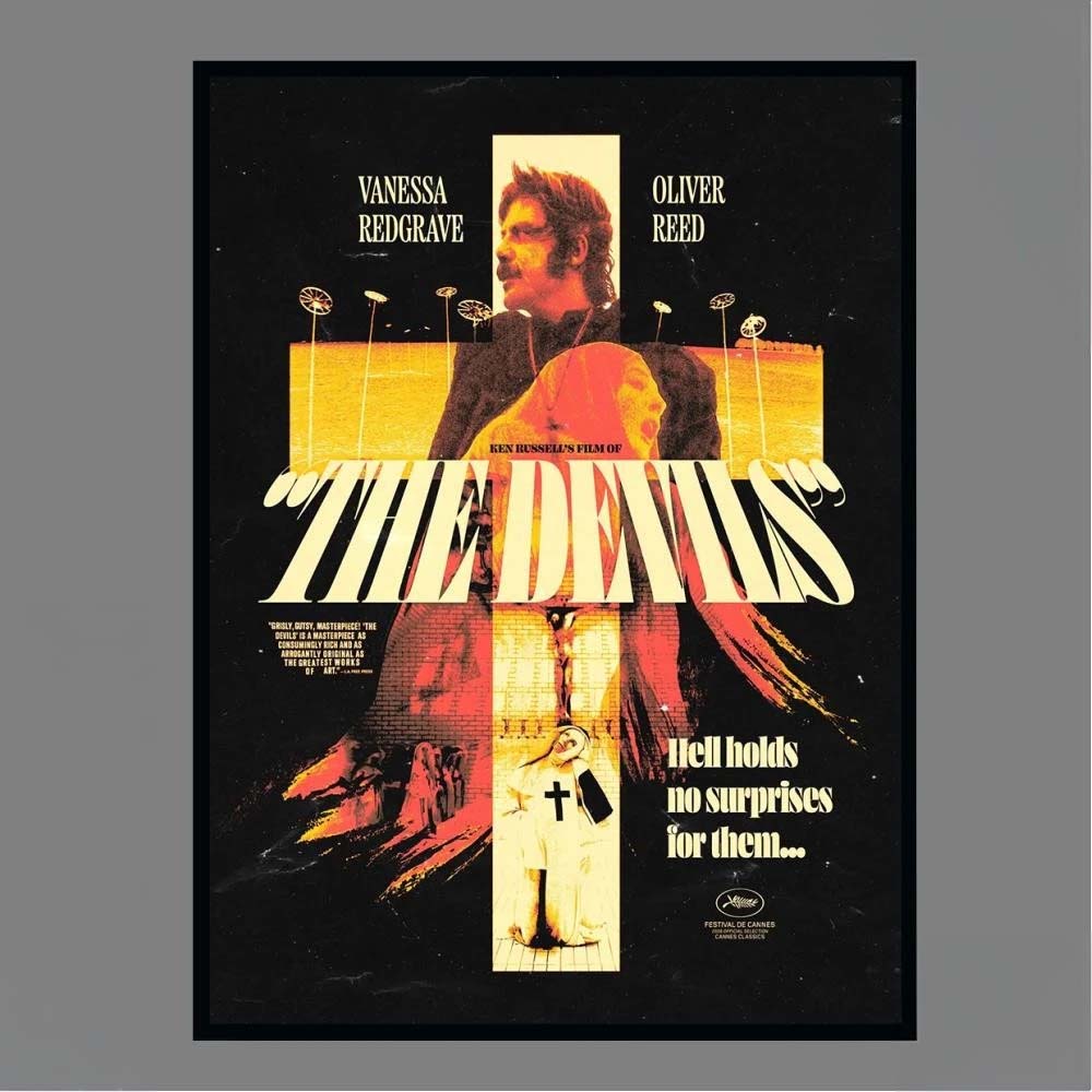 Vanessa Redgrave and Oliver Reed in Ken Russells Film of The Devils Poster