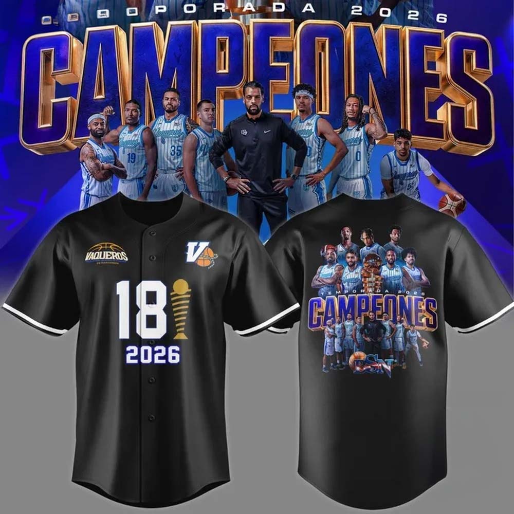 Vaqueros de Bayamon BSN Champions 2026 Baseball Jersey Championship Collection 2 - Unicasport Vaqueros de Bayamon BSN Champions 2026 Baseball Jersey Championship Collection