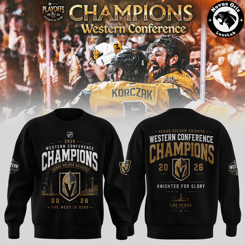 Vegas Golden Knights 2026 Western Conference Champions Sweatshirt 1 - Unicasport Vegas Golden Knights 2026 Western Conference Champions Sweatshirt