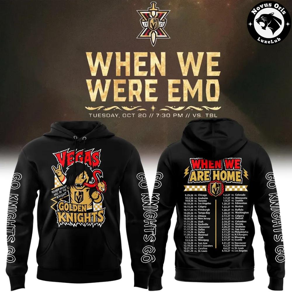 Vegas Golden Knights When We Were Emo Black Pullover Hoodie 1 - Unicasport Vegas Golden Knights When We Were Emo Black Pullover Hoodie