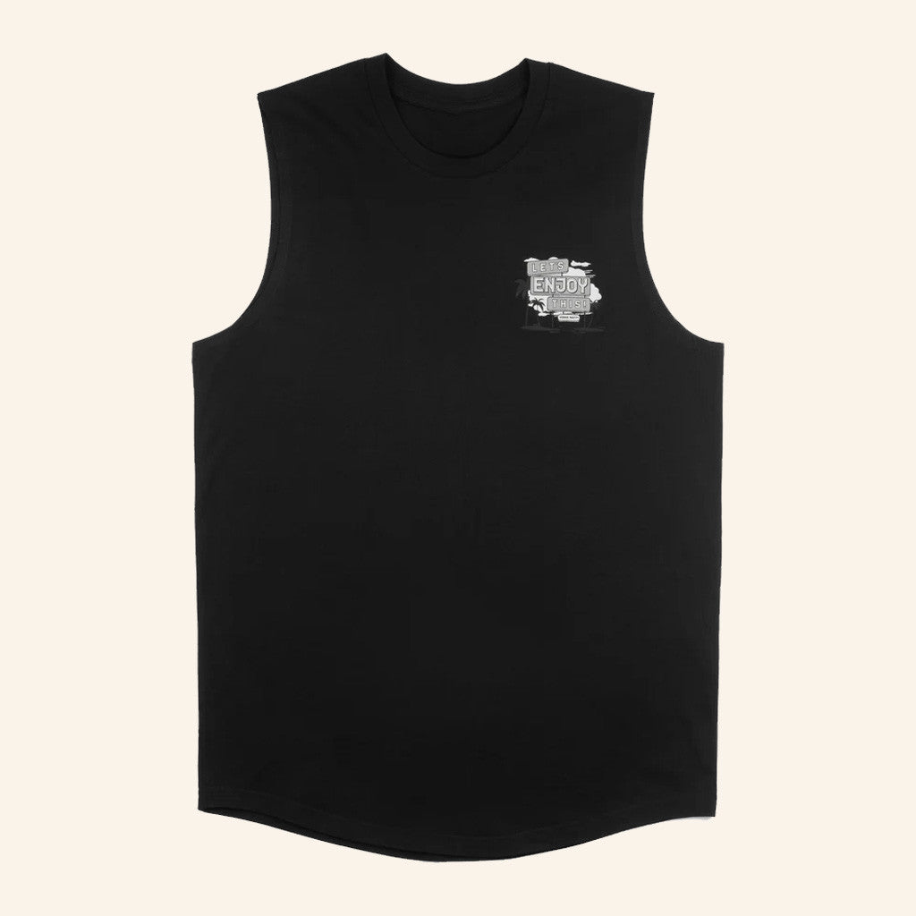 Vegas Matt Merch Let's Enjoy This Muscle Tank Christmas Gifts For Dad