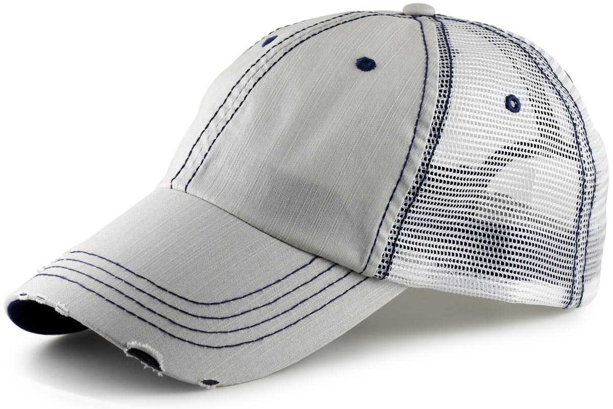 Vintage Low Profile Trucker Hat for Big Heads Putty 2026