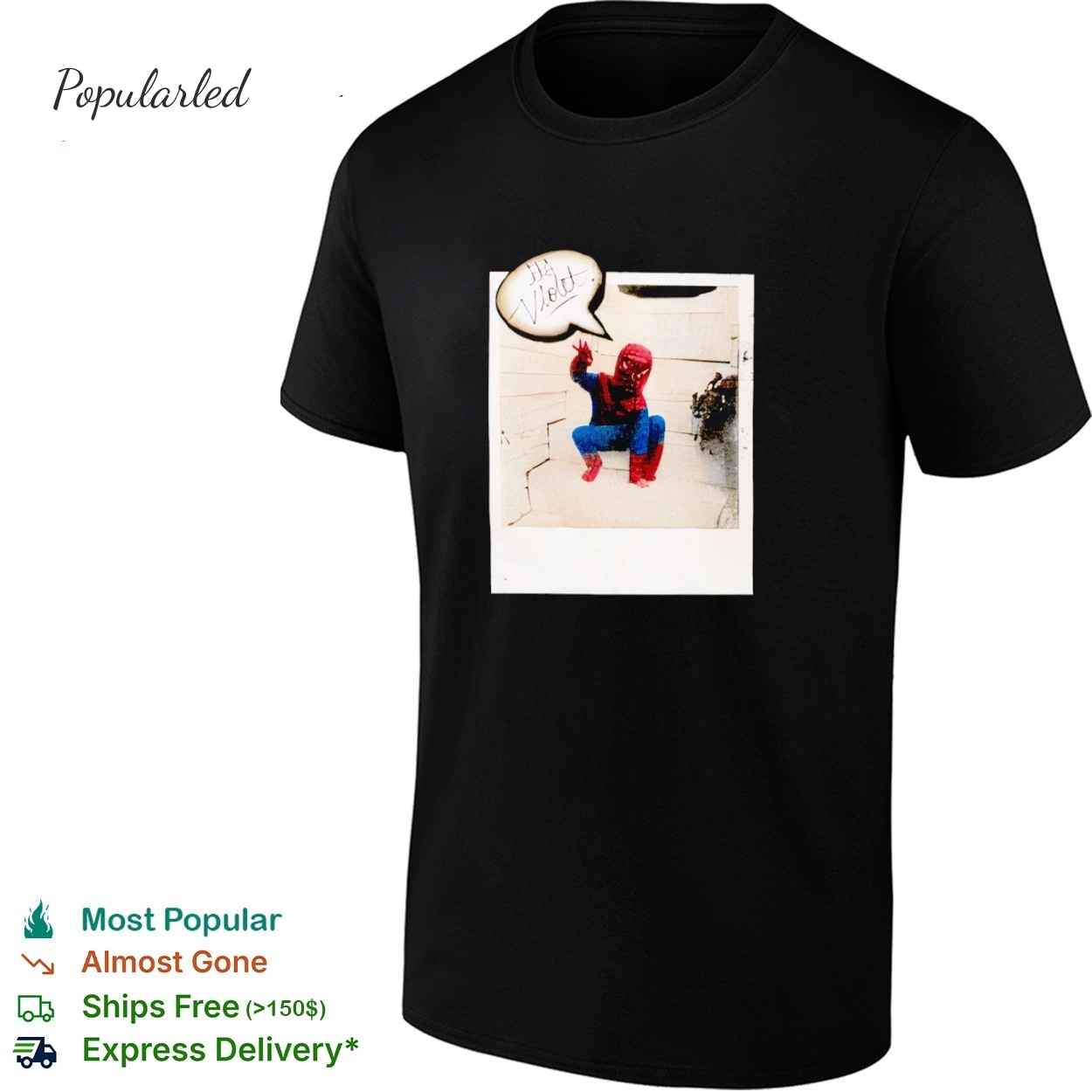 Violet Spiderman Polaroid shirt