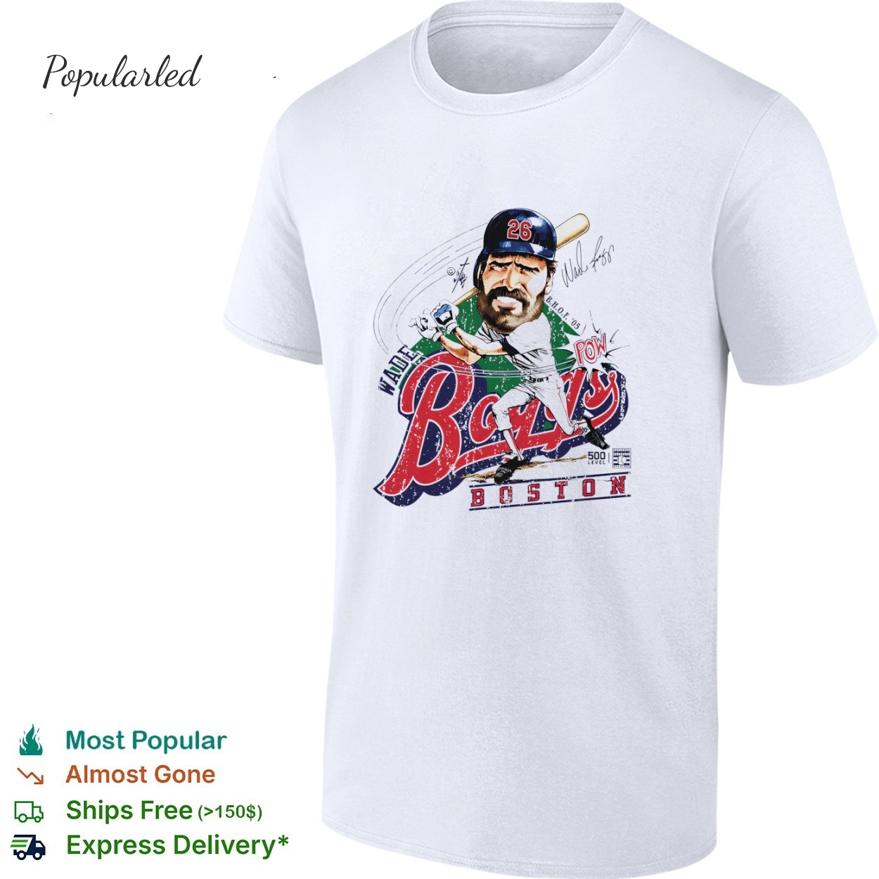 Wade Boggs Boston Bruce Stark Collection shirt