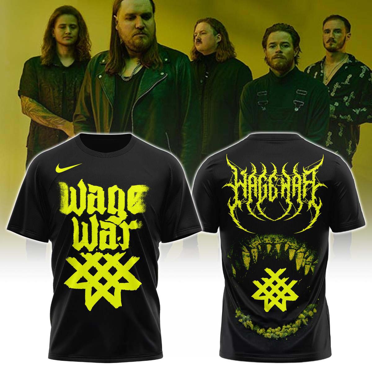 Wage War Stigma Custom Neon Splash Death Metal TShirt Best Gift for Fans