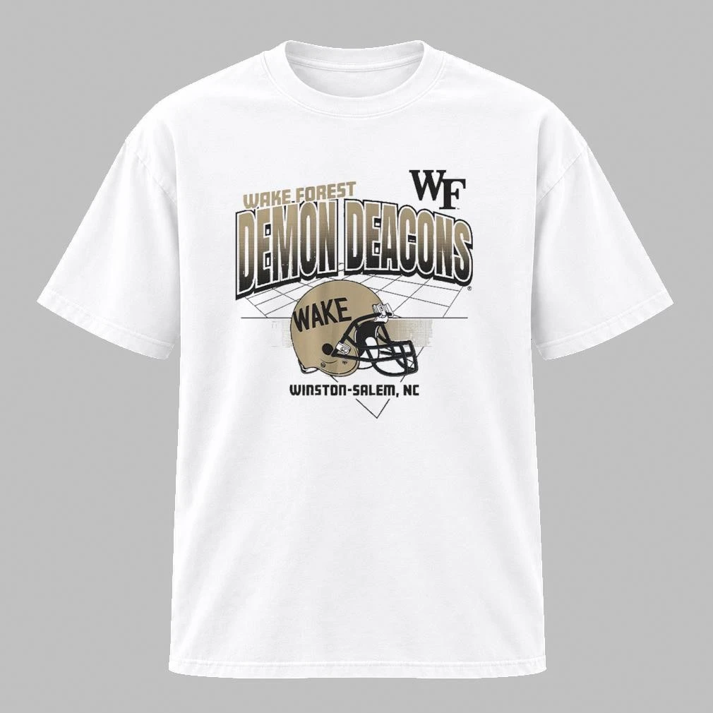 Wake Forest Football Helmet Grid WinstonSalem Nc Shirt