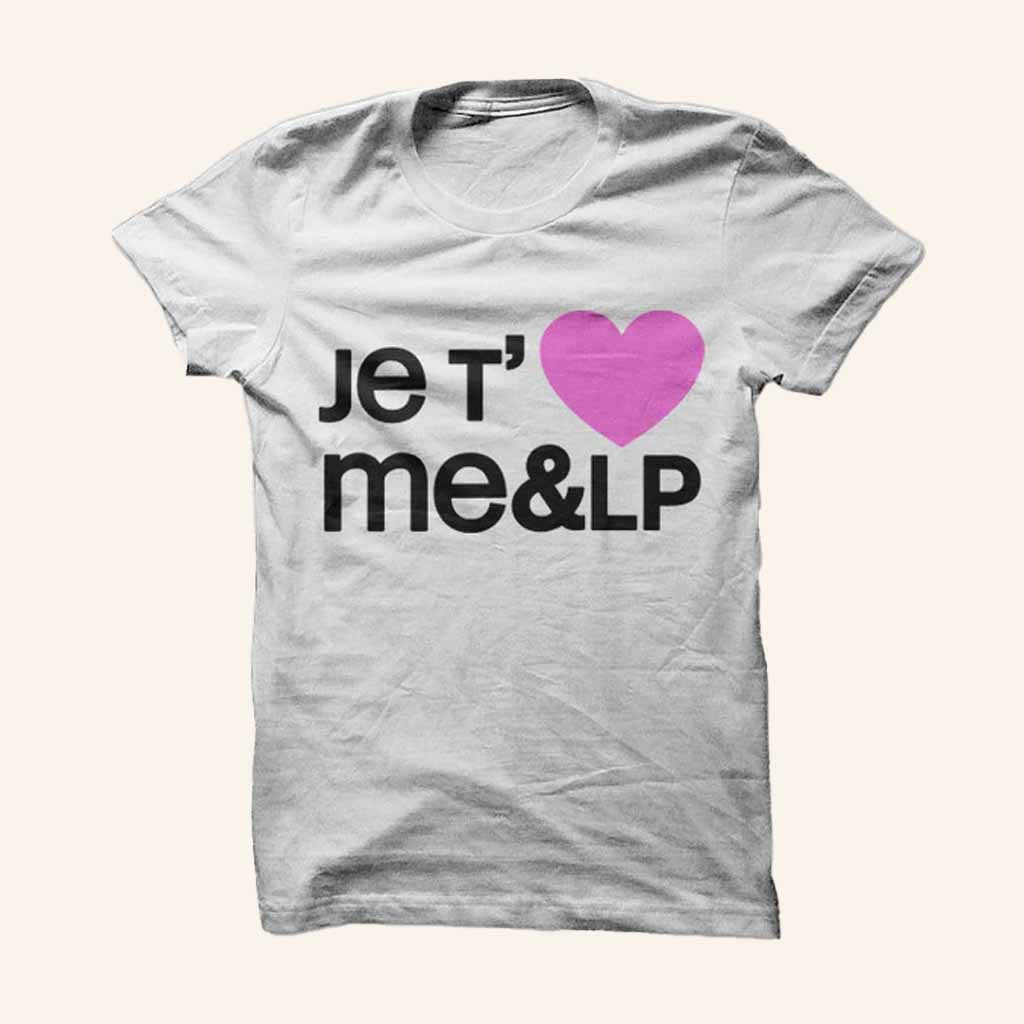 Warehouse Merch Je T' Heart Me And LP T-Shirt Unique Gifts For Music Lovers